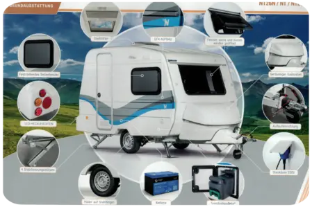 Niewiadow Wohnwagen Grundausstattung