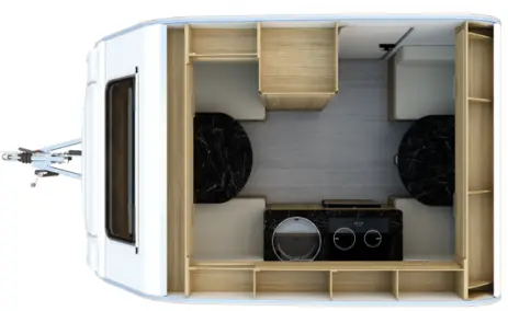 Wohnwagen Niewiadow N-Cross Sport N Grundriss